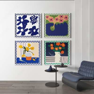 现代装饰画3D模型下载